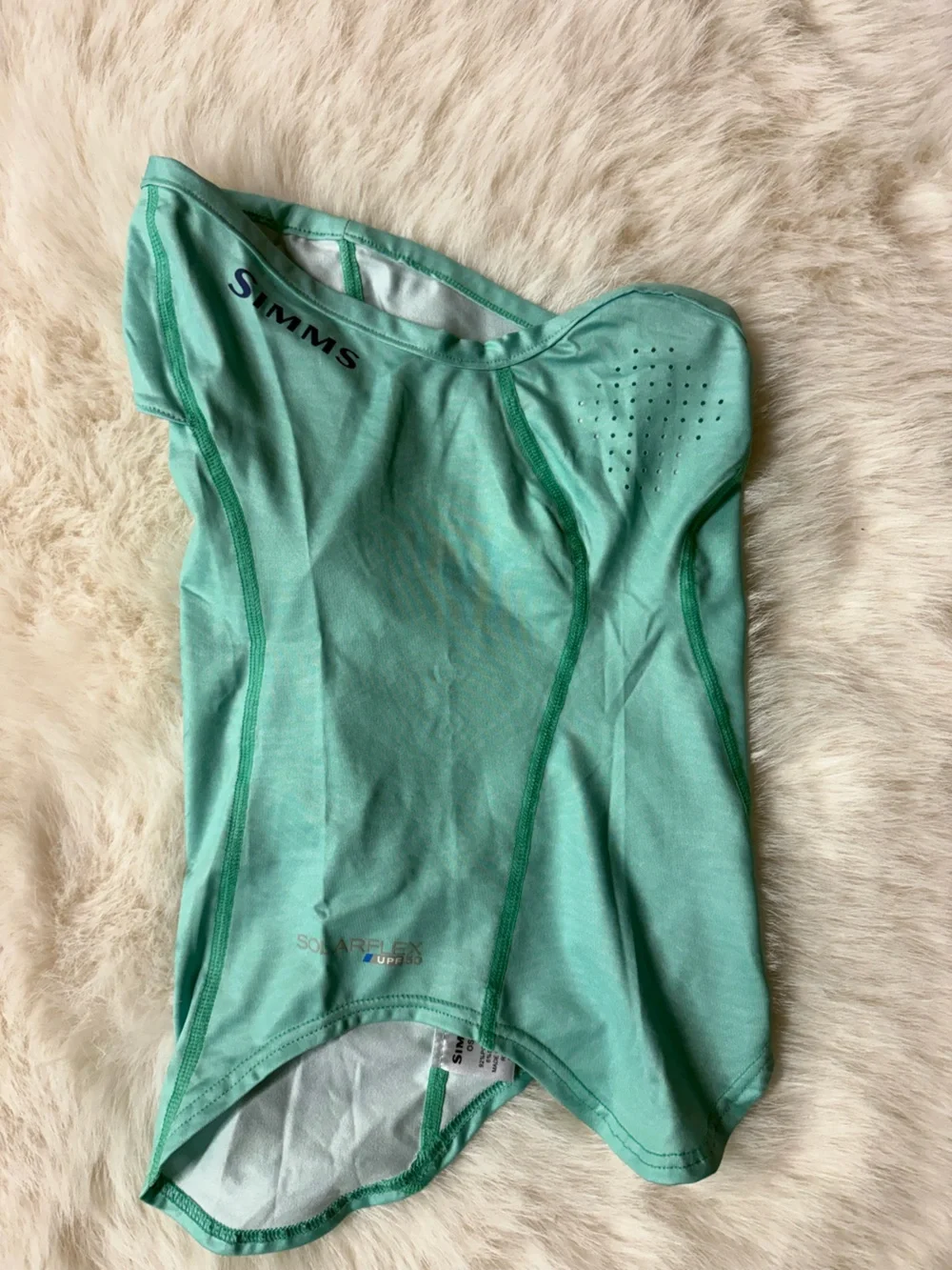 Simms Women's Mint Green Neck Gaiter Face Mask - Picture 3 of 3